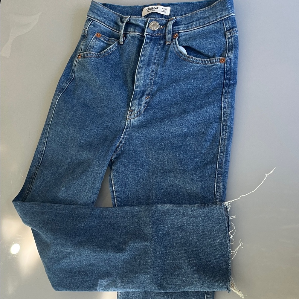 Balmain Classic Blue Cropped Jeans